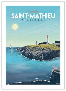 Poster Illustration LA POINTE SAINT-MATHIEU