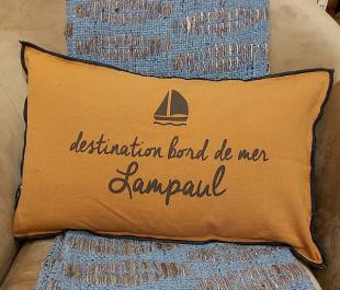 Pillow WILLY  30x50cm - Collection Destination Bord de Mer LAMPAUL