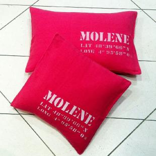 Pillow rect. MOLENE Latitude/Longitude