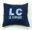 Pillow square LC LE CONQUET&#169; Color : Navy Blue