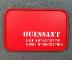 Tray from cork OUESSANT latitude/longitude Color : Red