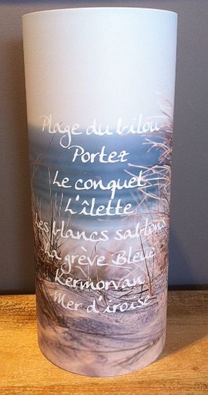 Photo Lampe "Plages du Conquet Dune" 30cm