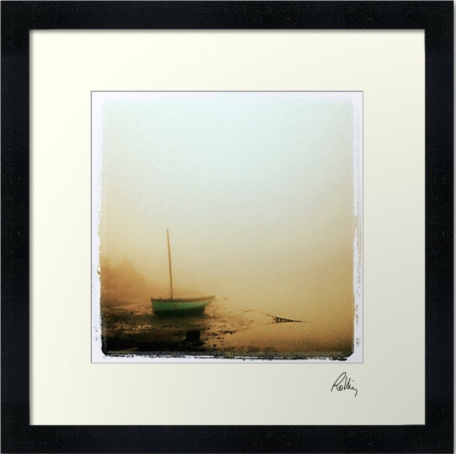 Framed photo "La Mouette dans le brume"