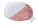 Round Platter LM - form FISH, Red