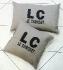 Pillow square "LC LE CONQUET&#169;"