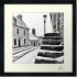 Framed photo "Les Marches Blanches."